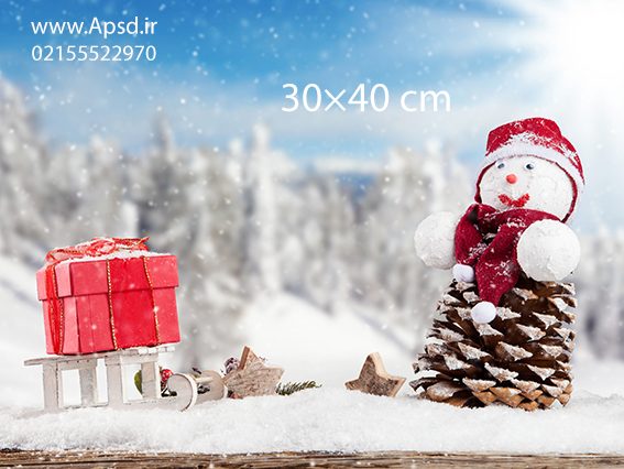 دانلود بکگراند زمستان و آدم برفی