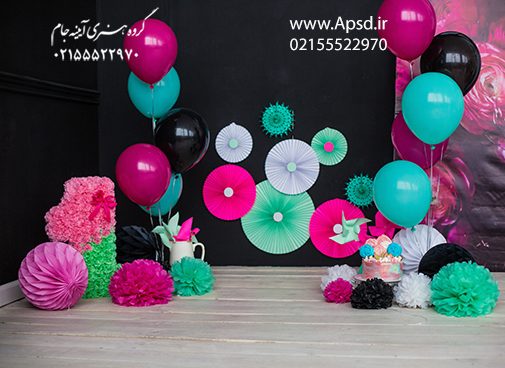 دانلود بکگراند یک سالگی مشکی تیره